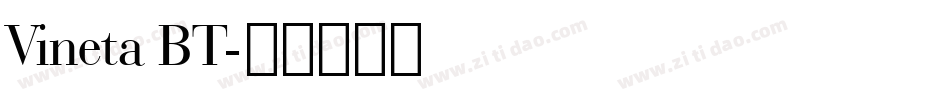Vineta BT字体转换